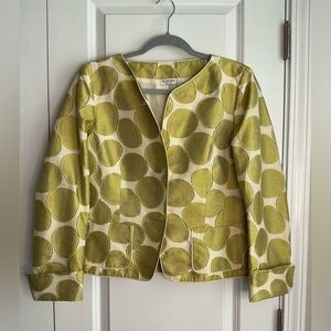 AGNONA Women’s Green Polka Dot Blazer (Size 46IT/14US)